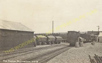 Blythburgh Railway Station Photo. Halesworth - Southwold. Southwold Railway. (1)..