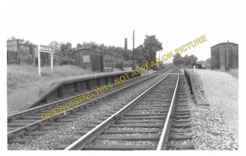 Boughton Railway Station Photo. Ollerton - Tuxford. Edwinstowe Line. (1)..