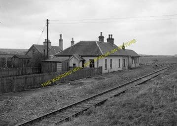 Bower Railway Station Photo. Georgemas - Watten. Thurso to Wick. Highland. (2)