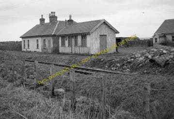 Bower Railway Station Photo. Georgemas - Watten. Thurso to Wick. Highland. (3)
