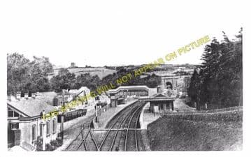Box Railway Station Photo. Corsham - Bathampton. Chippenham to Bath Line. (3)