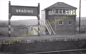 Brading Railway Station Photo. Sandown to Bembridge & Ryde Lines. (17)