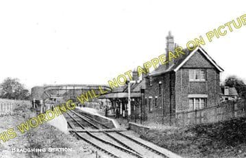 Braughing Railway Station Photo. Standon - Westmill. Mardock to Buntingford (1)..