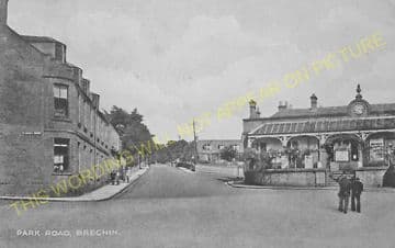 Brechin Railway Station Photo. Bridge of Dun to Careston and Edzell. (10)..