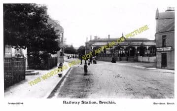 Brechin Railway Station Photo. Bridge of Dun to Careston and Edzell. (2)