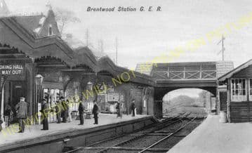 Brentwood & Warley Railway Station Photo. Harold Wood - Shenfield & Hutton (18)