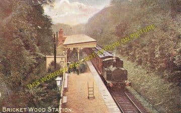 Bricket Wood Railway Station Photo. Watford - St. Albans. L&NWR. (2)