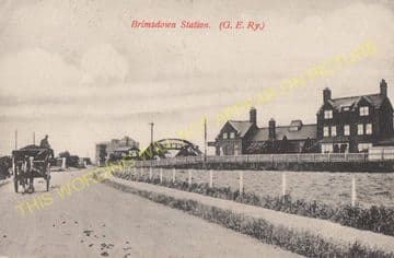 Brimsdown Railway Station Photo. Ponders End - Enfield Lock. Cheshunt Line. (5).