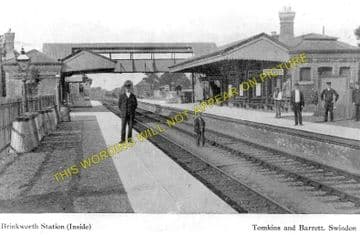 Brinkworth Railway Station Photo. Wootton Bassett - Great Somerford. GWR. (1)