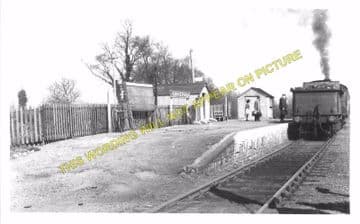 Brockford & Wetheringsett Railway Station Photo. Mendlesham - Laxfield. MSLR (1)