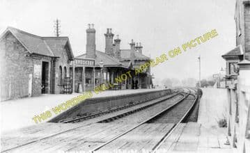 Brooksby Railway Station Photo. Frisby - Rearsby. Melton Mowbray to Syston. (1)