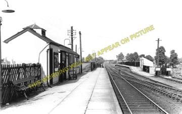 Broughton Astley Railway Station Photo. Countesthorpe - Ullesthorpe. (1)..