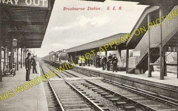 Broxbourne & Hoddesdon Railway Station Photo. Cheshunt to Rye House. (3)