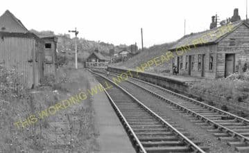 Brymbo Railway Station Photo. Wrexham - Ffrith, Coed Talon and Mold Line. (4)