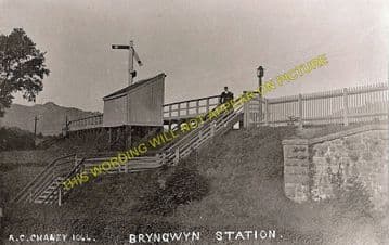 Bryngwyn Railway Station Photo. Llanfyllin - Llanfechain. Llanymynech Line (3)