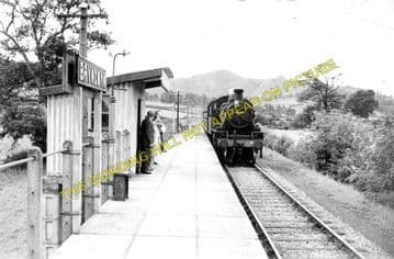Bryngwyn Railway Station Photo. Llanfyllin - Llanfechain. Llanymynech Line (4)