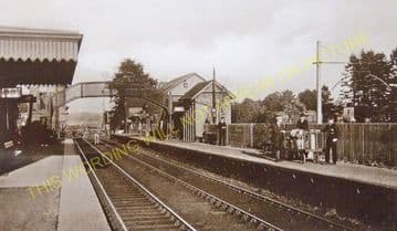 Buchlyvie Railway Station Photo. Balfron to Port of Menteith and Aberfoyle. (4).