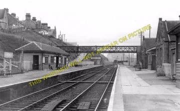 Buckie Railway Station Photo. Buckpool - Portessie. Elgin to Portsoy Line. (2)