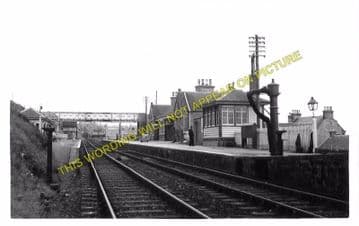 Buckie Railway Station Photo. Buckpool - Portessie. Elgin to Portsoy Line. (3)