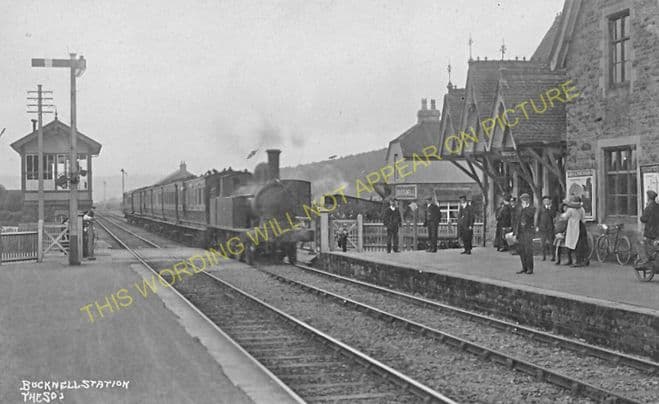 Bucknell Railway Station Photo. Hopton Heath - Knighton. Craven Arms Line. (13)