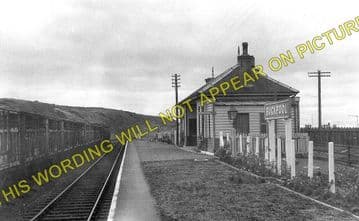 Buckpool Railway Station Photo. Port Gordon - Buckie. Elgin to Portessie. (1)