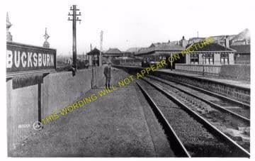 Bucksburn Railway Station Photo. Persley - Bankhead. Aberdeen to Dyce Line. (3)