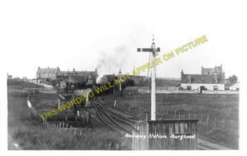 Burghead Railway Station Photo. Hopeman - Coltfield. Alves Line. Highland. (1)..