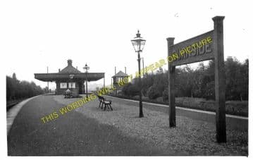 Burnside Railway Station Photo. Cathcart - Kirkhill. Caledonian Railway. (1).
