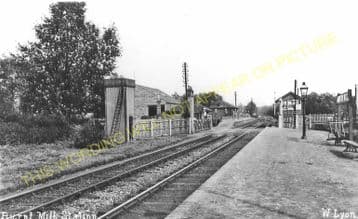 Burnt Mill Railway Station Photo. Roydon - Harlow. Broxbourne to Stansted. (4)