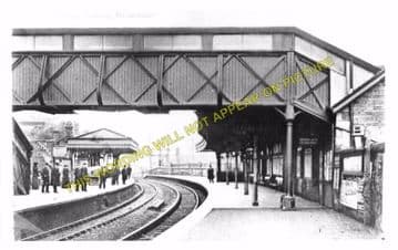 Burntisland Railway Station Photo. Aberdour - Kinghorn. Dunfermline Line. (3)
