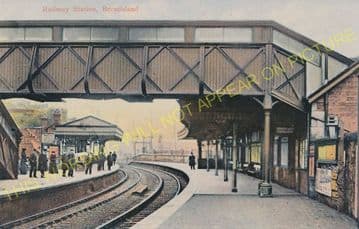 Burntisland Railway Station Photo. Aberdour - Kinghorn. Dunfermline Line. (4)