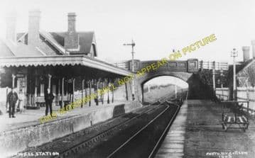 Burwell Railway Station Photo. Fordham - Swaffham Prior. Barnwell Line (1)