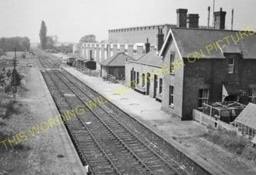 Burwell Railway Station Photo. Fordham - Swaffham Prior. Barnwell Line (10)