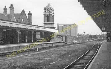 Bury St. Edmunds Railway Station Photo. Saxham & Risby - Thurston. (10)