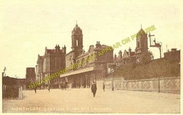 Bury St. Edmunds Railway Station Photo. Saxham & Risby - Thurston. (2)