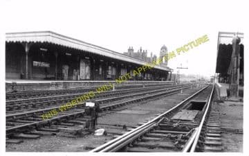 Bury St. Edmunds Railway Station Photo. Saxham & Risby - Thurston. (7)