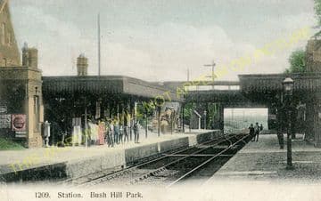 Bush Hill Park Railway Station Photo. Edmonton - Enfield Town. Great Eastern (7)
