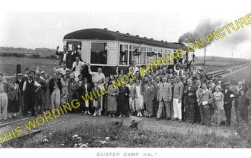 Caister Camp Railway Station Photo. Great Yarmouth - Great Ormesby. M&GNR. (1).
