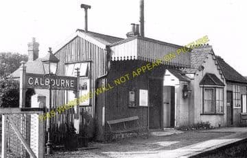Calbourne & Shalfleet Railway Station Photo. Carisbrooke - Ningwood. (2)