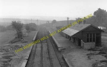 Calderbank Railway Station Photo. Chapelhall to Airdrie and Clader Lines. (1)..