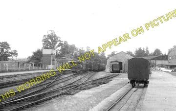 Calne Railway Station Photo. Stanley Bridge and Chippenham Line. GWR. (1)