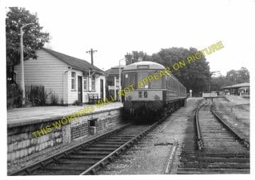 Calne Railway Station Photo. Stanley Bridge and Chippenham Line. GWR. (12)