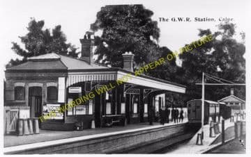 Calne Railway Station Photo. Stanley Bridge and Chippenham Line. GWR. (6)