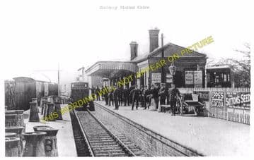 Calne Railway Station Photo. Stanley Bridge and Chippenham Line. GWR. (7)