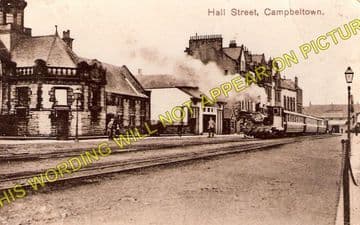 Campbeltown Railway Station Photo. Campbeltown & Machrihanish Railway. (1)..