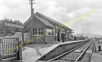 Cardrona Railway Station Photo. Peebles - Innerleithen. Galashiels Line. (2).