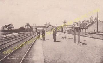 Carlton Railway Station Photo. Redmarshall. Stockton - Stillington. (3).
