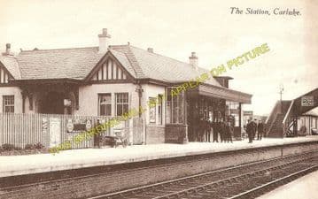 Carluke Railway Station Photo. Braidwood - Law. Carstairs to Wishaw. (1)..