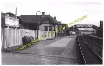 Carluke Railway Station Photo. Braidwood - Law. Carstairs to Wishaw. (2)