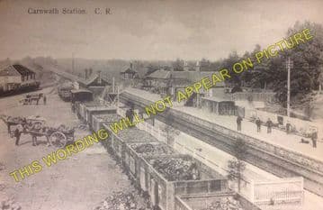 Carnwath Railway Station Photo. Carstairs - Auchengray. Caledonian Railway. (2).